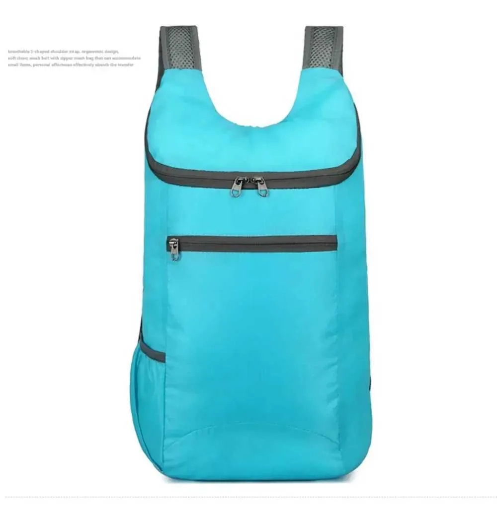 Sac à dos pliable imperméable unisexe d'extérieur grande capacité portable camping randonnée voyage sac à dos loisirs hommes femmes_voghion.com