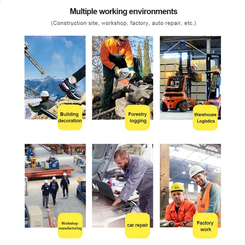 Waterproof Steel Toe Safety Boots For Men Protective Work Footwear_voghion.com