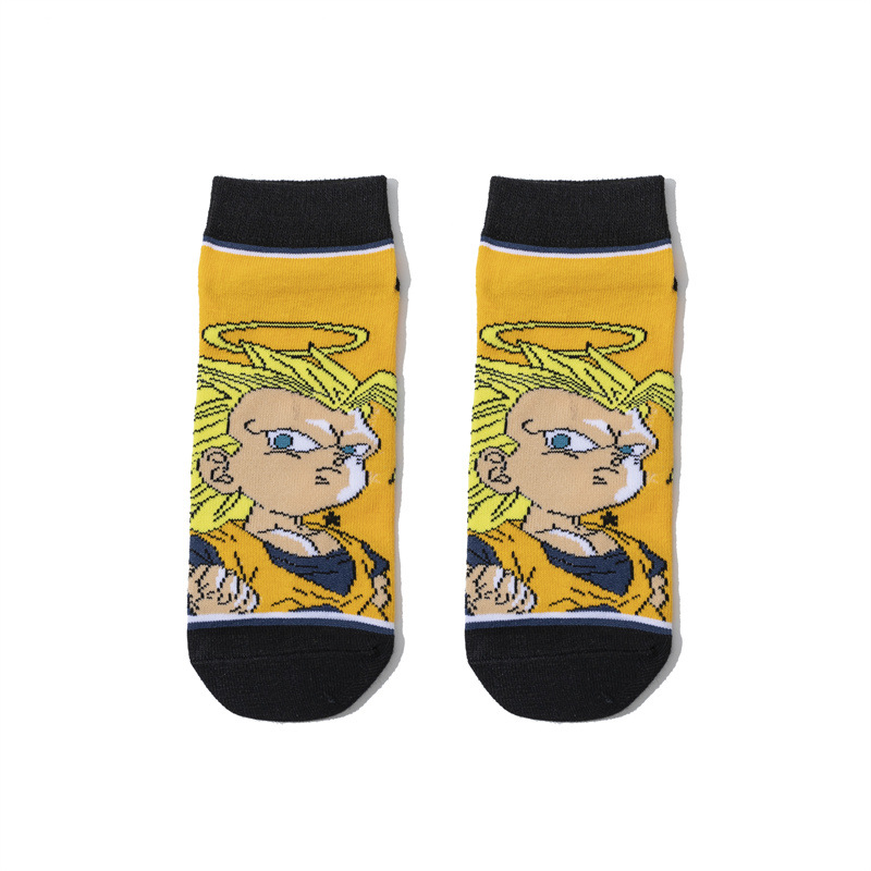 2025d Unisex Spring Autumn Summer Cartoon Anime Cotton Comic Boat Personality Animation Short Tube Socks_voghion.com
