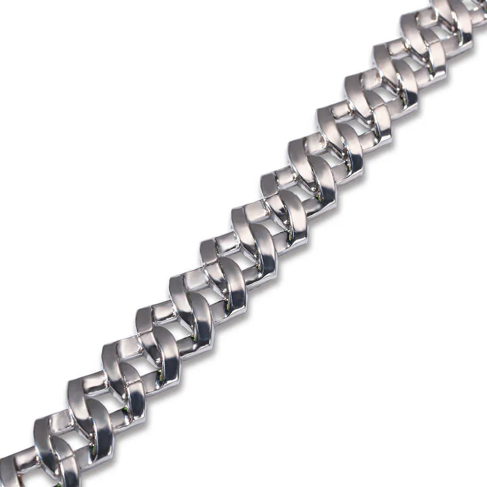 Bracelet cuban link iced out pour homme avec strass en strass_voghion.com