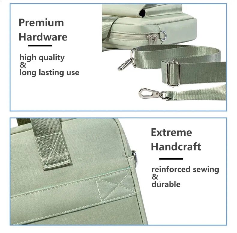 13.3 14 15.6 16 inch Laptop Bag Shoulder Handbag Briefcases Sleeve Case For book Air Pro HP 240907_voghion.com