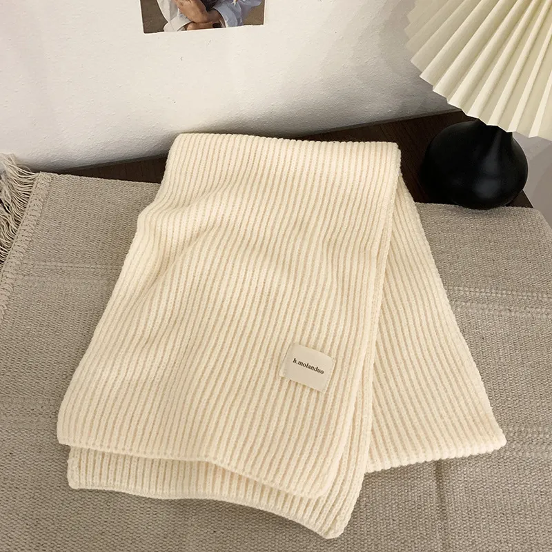 Sciarpa a collo in maglia da donna scialle invernale caldo_voghion.com