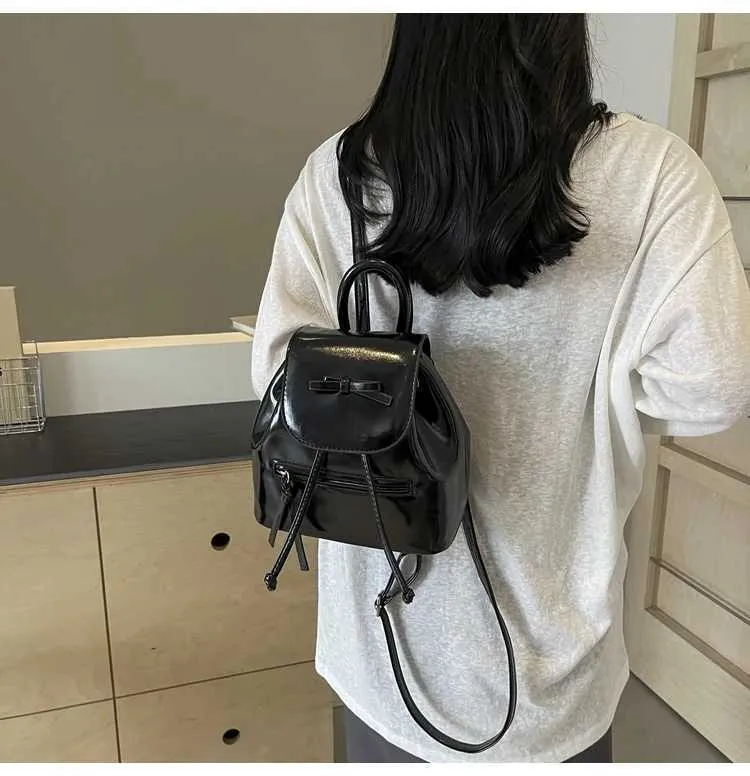 Mini Backpack And Shoulder Bag Set For Women Versatile Leather_voghion.com
