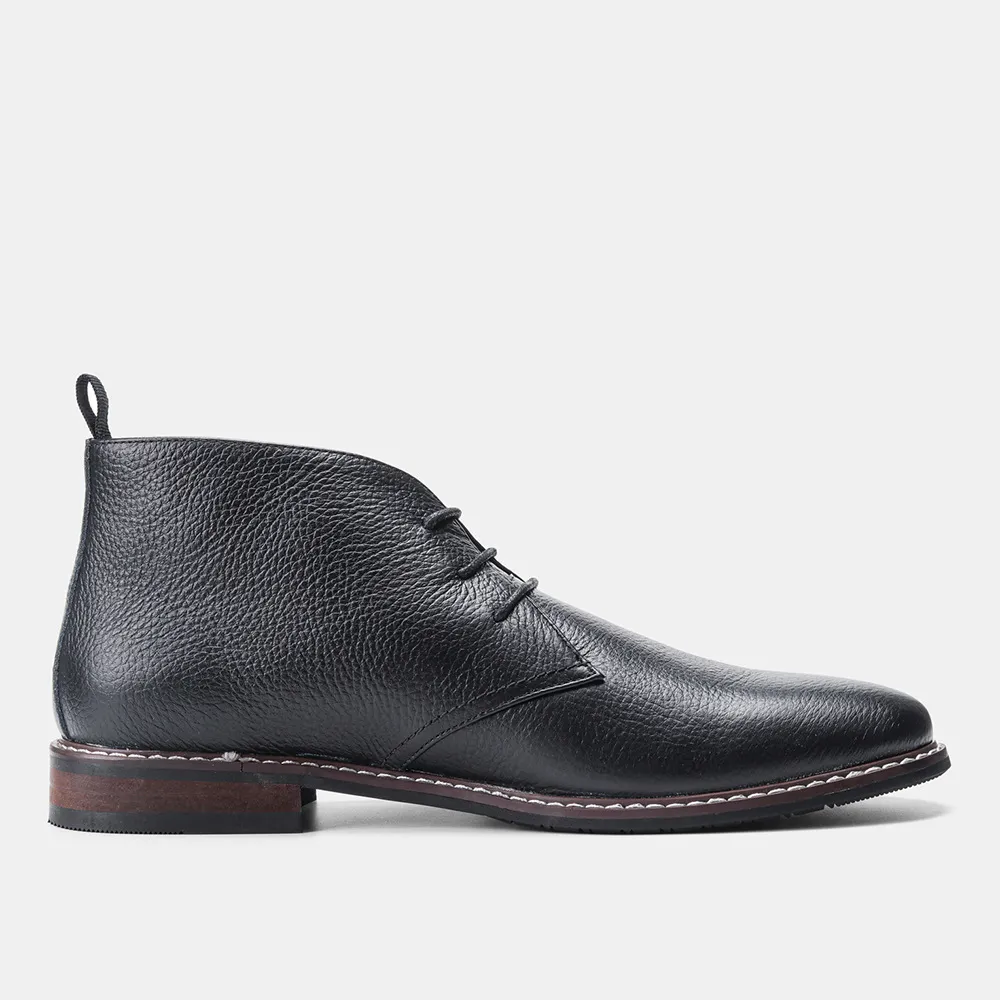 Bottines en cuir véritable pour hommes, bottines de marque de qualité pour hommes_voghion.com
