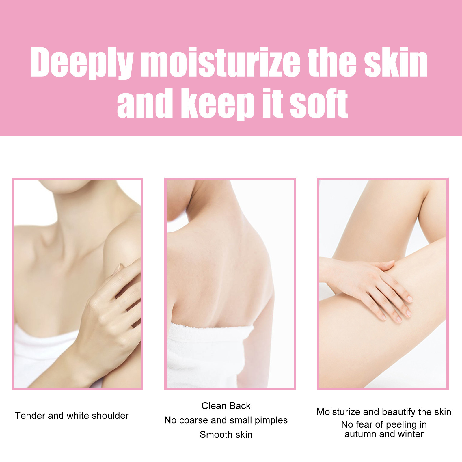 Hoygi Cherry Blossom Body Improves Darkness, Deeply Moisturizes Cleans Back Acne Brightening and Whitening Moisturizing_voghion.com