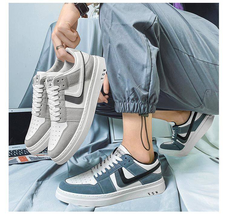Scarpe da ginnastica in tela da uomo stile college_voghion.com