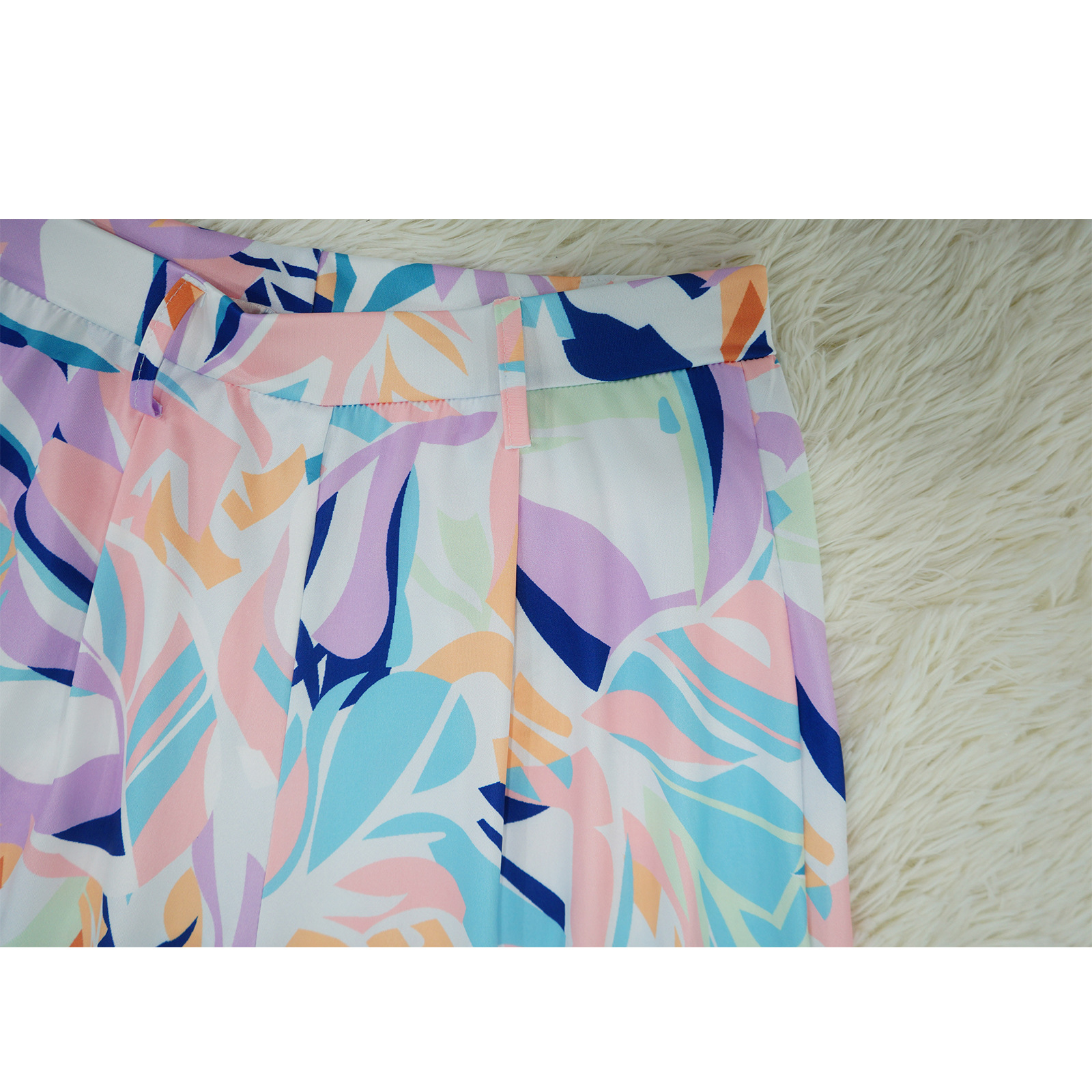 Two-piece Set Women's Sleeveless Round Neck Top Wide-leg Pants Set_voghion.com