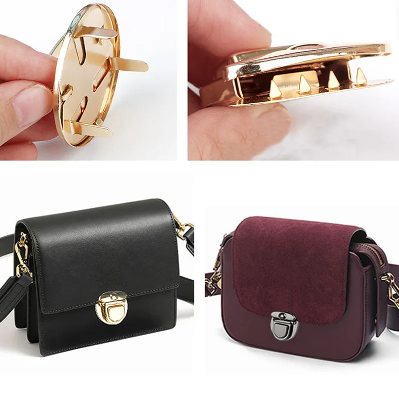1Pcs Metall Durable Verschluss Drehen Twist Lock Für DIY Handtasche Geldbörse Lage Hardware Verschluss Tasche Teile Zubehör_voghion.com