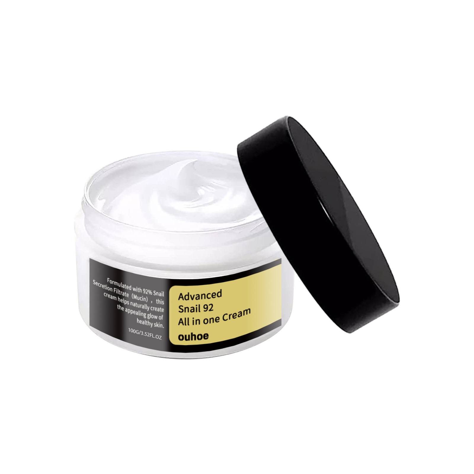 La crème pour le visage à l'escargot OUHOE éclaircit les ridules, hydrate et raffermit la peau, essence anti-âge_voghion.com