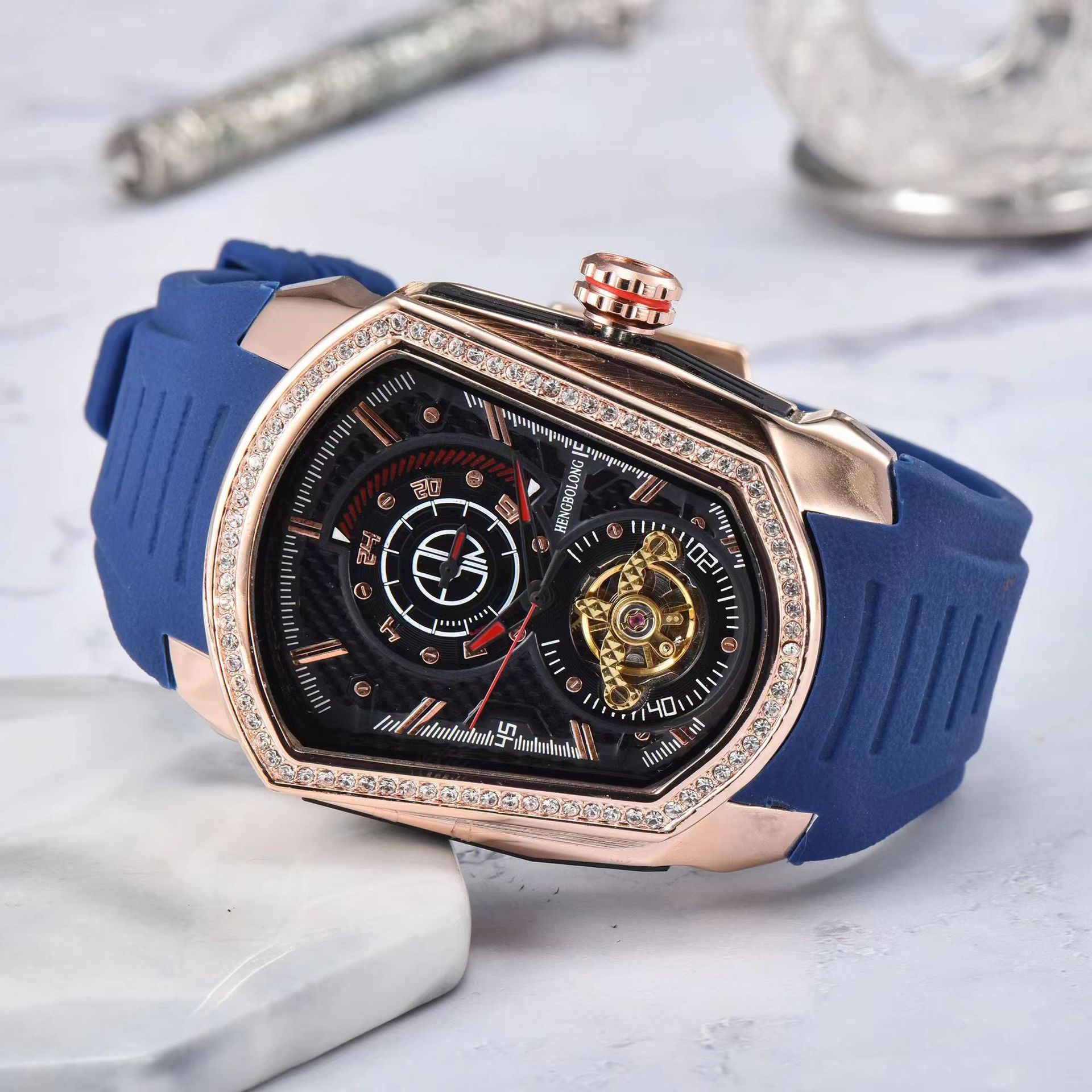 New Blade Warrior Same Style True Tourbillon Fashion Nical Men's Watch_voghion.com