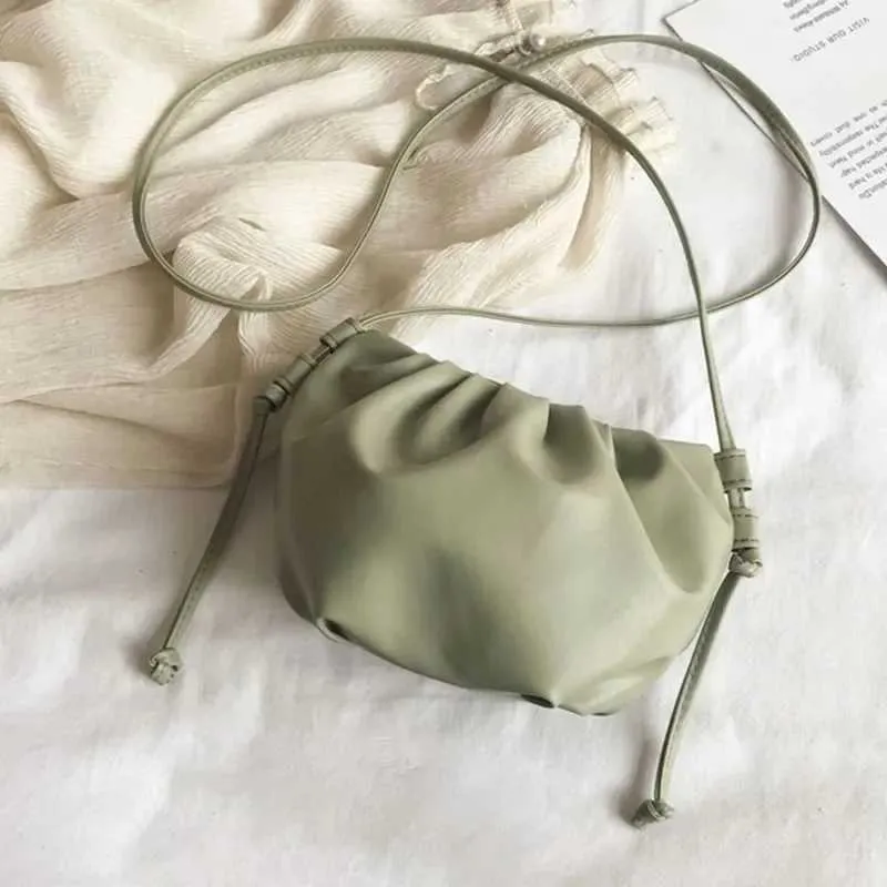 Small 2024 spring and summer inced trend 100 temperature bag garbage cloud mini coin wrinkled cross body Y241026_voghion.com