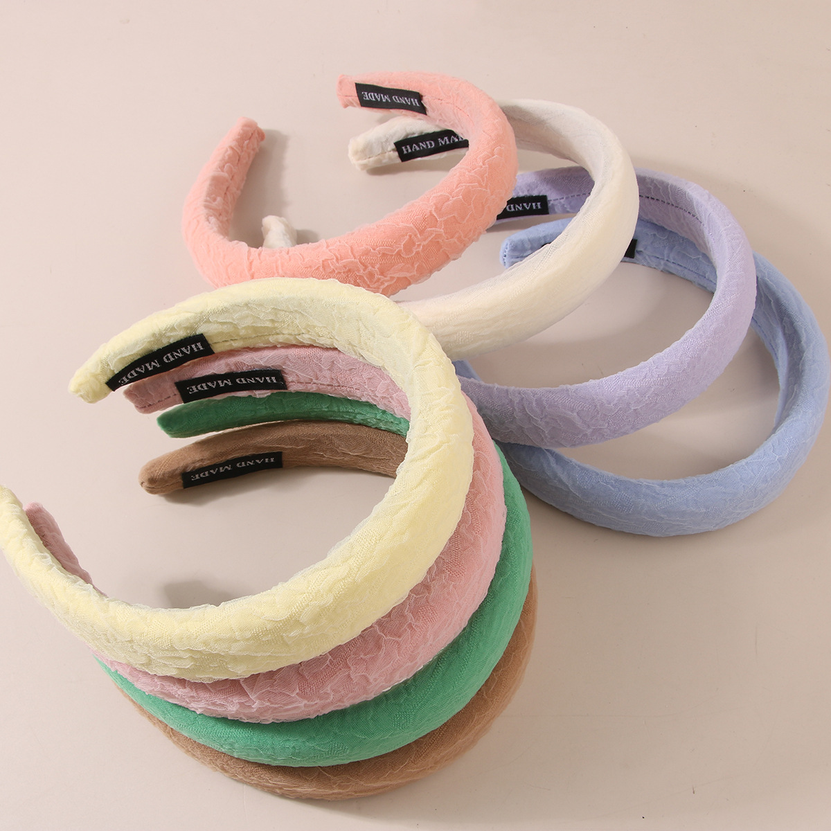 Guanyang versione coreana della fascia per capelli in spugna pieghettata in pizzo a tesa larga per le donne, fascia per aumentare il tutto, accessori per capelli per il lavaggio del viso all'ingrosso_voghion.com