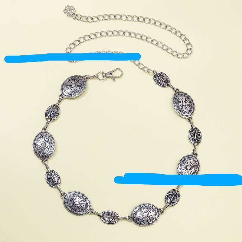 Fashionable Women's Belt, High-end Metal Waist Chain, West Asia Versatile Ethnic Dress, Decorative Dress_voghion.com