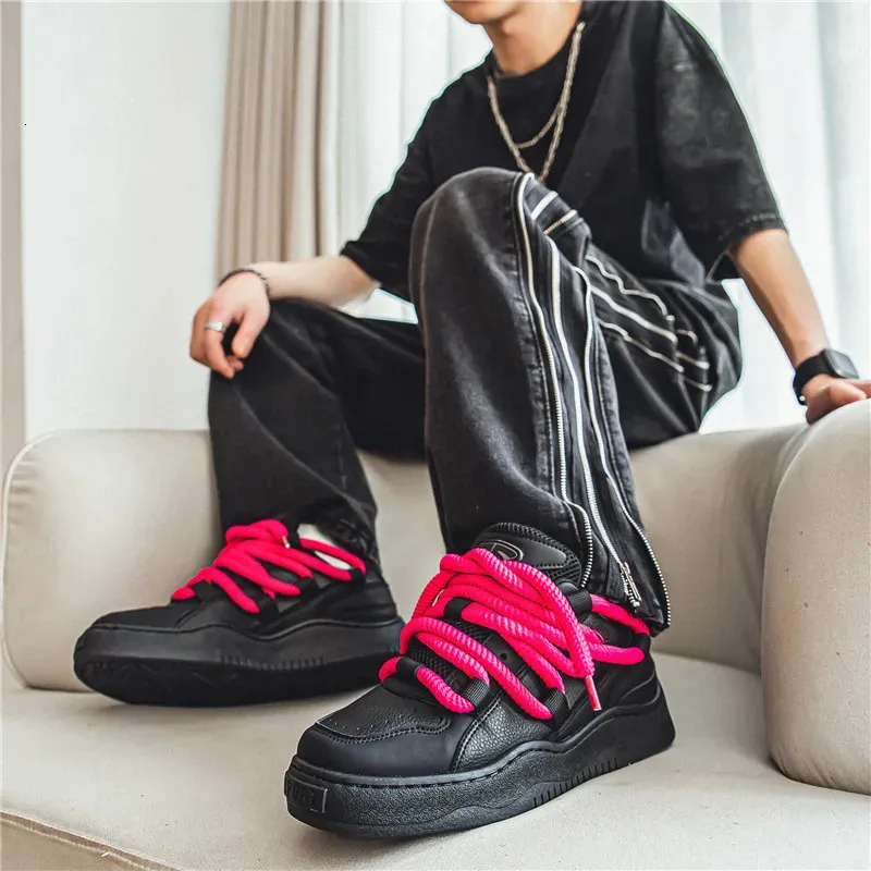 für Männer Tennis Retro Y2K Brot Hip-Hop Punk Skateboard Männliche Sneakers Paar Outdoor Sport Freizeitschuhe 240618_voghion.com