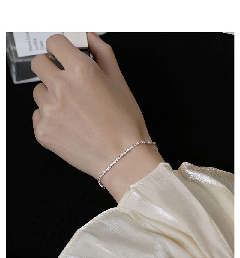 Sterg Sier Full Sky Star Bracelet For Women In Korea, Simplified Student Forest Style, Cool And Unique Design,_voghion.com