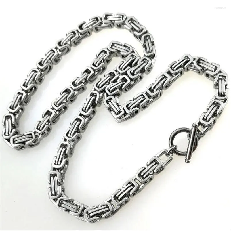 Men's Stainless Steel King Chain Necklace For Statement Style_voghion.com