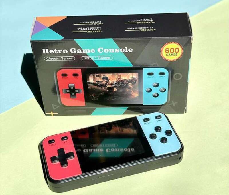 Tengdongmai Mini Handheld Game Console Puzzle Challenge Adventure Home TV Chinese English Western Russian_voghion.com