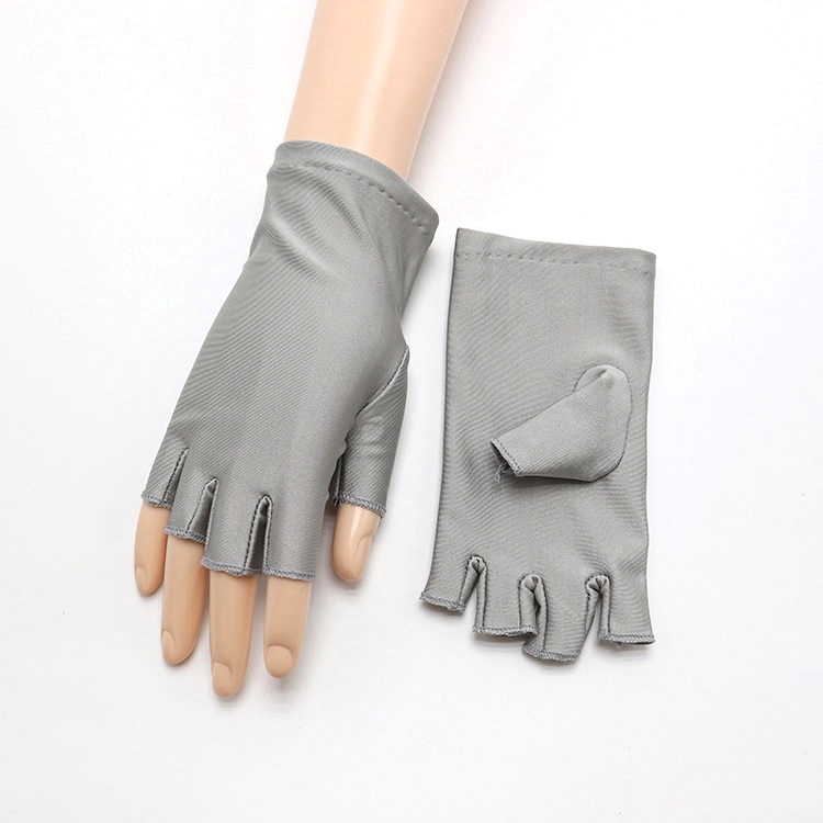 Halbfingerhandschuhe Sommer Sonnenschutzhandschuhe für Männer und Frauen Frühling und Herbst dünne Elektroauto-Etikette Spandex hochelastischer Sonnenschutz_voghion.com