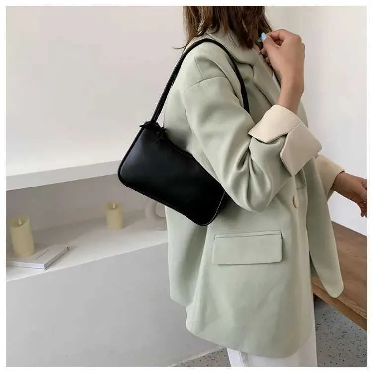 Retro Soft Pu Leather Shoulder Bag Casual Solid Colour Handbag_voghion.com