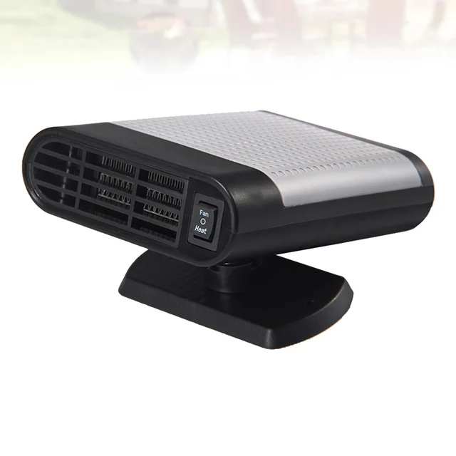 12V Car Electric Vehicle Heating Windshield Demister Defroster Cigarette Lighter USB Fan Mini Heater_voghion.com