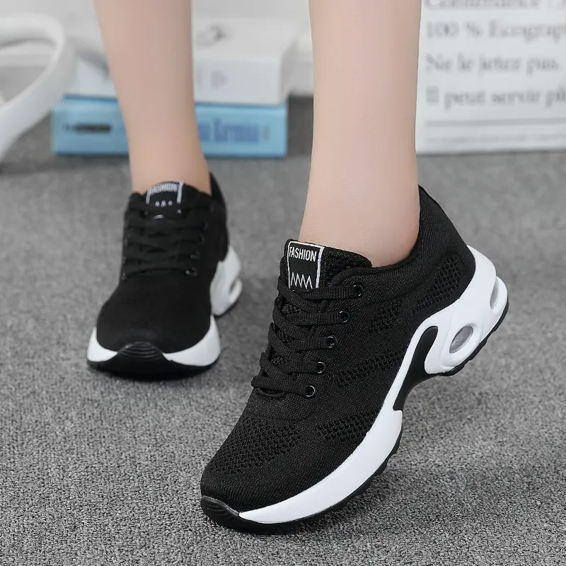 Trainers Ladies Casual Mesh Sneakers Pink Women Flat Lightweight Soft Breathable Footwear Basket Running Shoes Plus Size_voghion.com