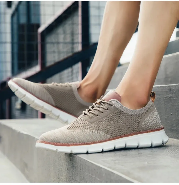 Mocassini oxford in mesh da uomo - scarpe in pelle eleganti_voghion.com