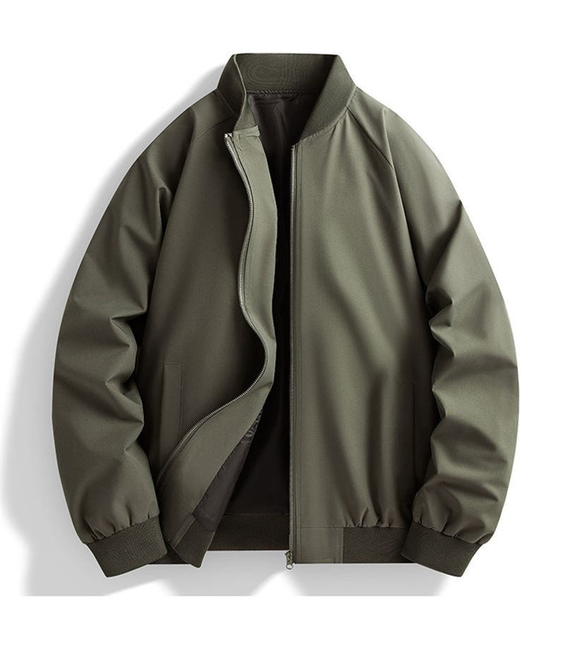 Herren Frühling Herbst neue koreanische Freizeitjacke für Männer mittleren Alters junges lockeres und einfaches_voghion.com