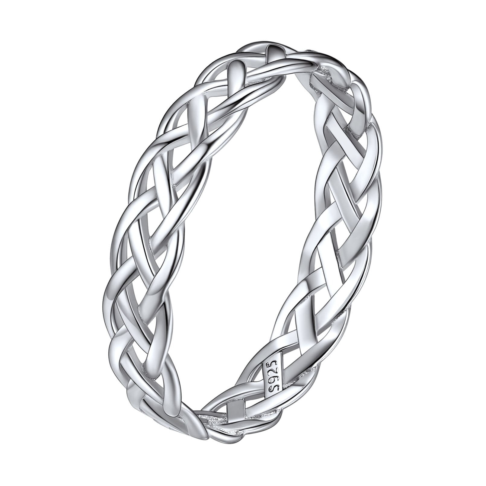 ChicSier Anello impilabile in argento Sterling con nodo celtico per donne e ragazze adolescenti_voghion.com