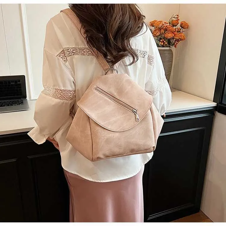 Vintage Damen Rucksack Aus Denim Für Reisen Und Freizeit_voghion.com