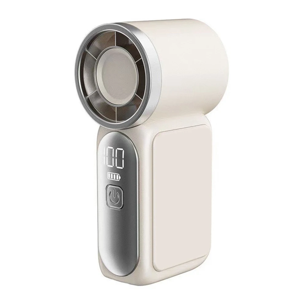 Handheld Mini Fan Usb Rechargeable Ultra-quiet With Digital Display_voghion.com