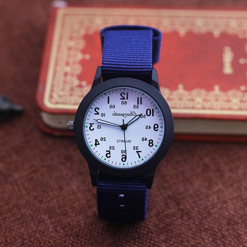 Orologio studente semplice chiaro digitale ragazzino sportivo tela bambini quarzo coreano elettronico alla moda orologio_voghion.com