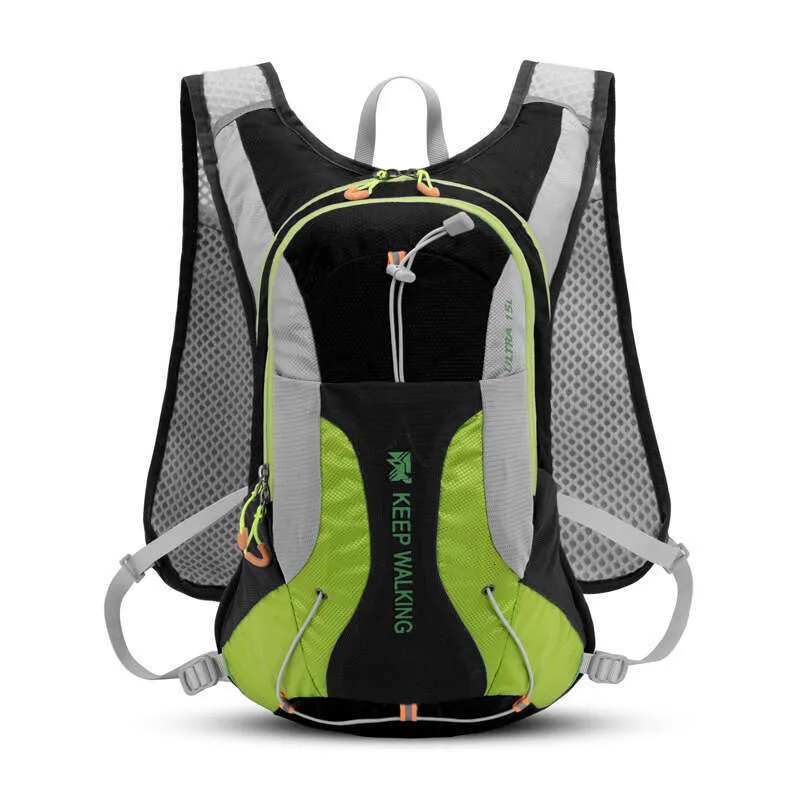 Portable Bicycle Outdoor 15-Liter Mountaineering Water Backpack Marathon Hiking Waterproof Cycg Bag_voghion.com