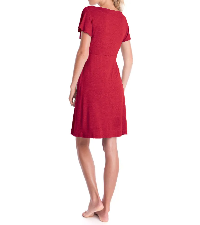Pregnancy Nursing Clothes Women Lactation Maternity Dresses Clothing for Breastfeeding Pregnant Summer Dress_voghion.com