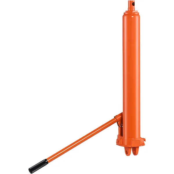 Hydraulic Long Ram Jack, 8 Ton Engine Hoist Cylinder With Double Piston Pump And Clevis Base, Hydraulic Ram Cylinder_voghion.com