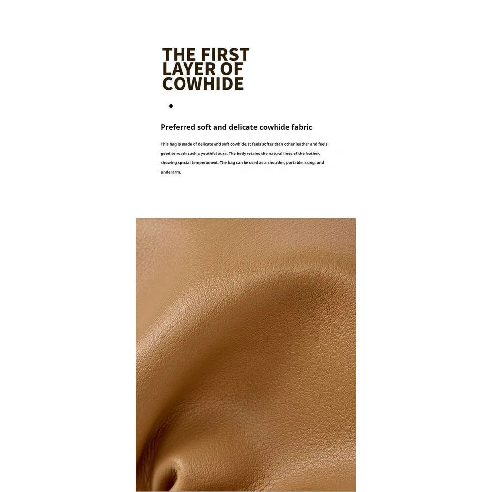 Sac à main tendance en cuir véritable souple pour femme, grande capacité, design pliable en nuage_voghion.com