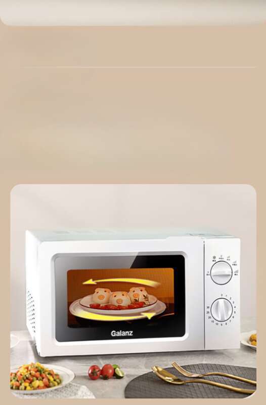 Gree 17L Rotary Home Multifunktionel Mini Mikrobølgeovn med Varm Ris og Grøntsager (W0)_voghion.com