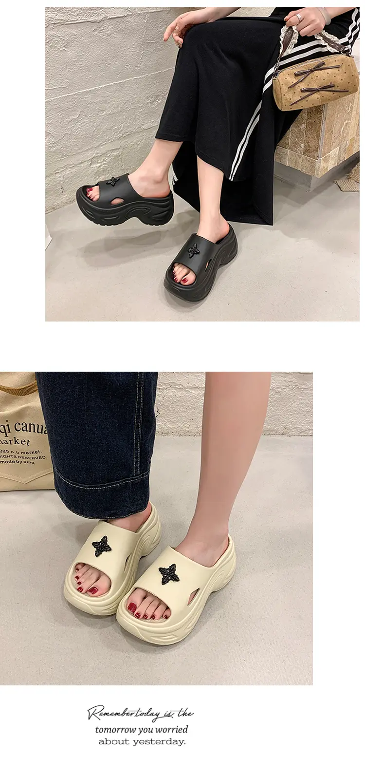 Summer Women's Platform Slippers Beach Sandals Soft Sole_voghion.com