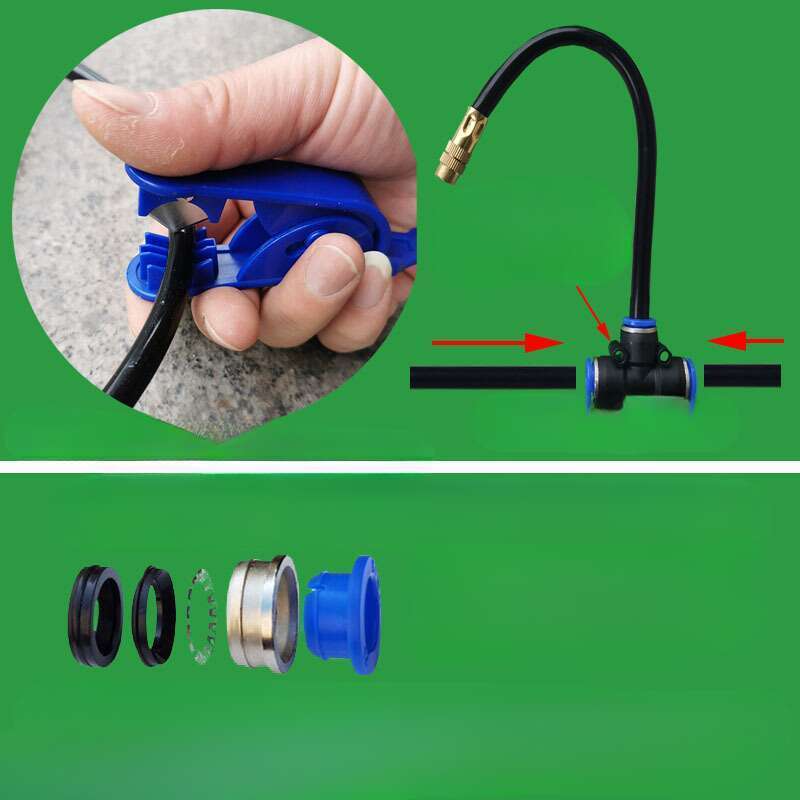 Aspersor automat universal reglabil cu micro-spray, irigare, răcire, umidificare, inserție rapidă_voghion.com