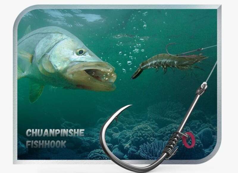 Shrimp Back Spring Hanging, Live Hook, Floating Shrimp Fishing Set, Tied Up, Finished Product, Lu Ya Rock Sea Fishing,_voghion.com