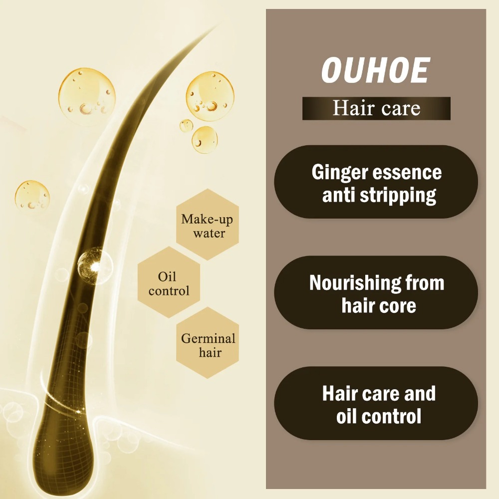 Leistungsstarkes Haarwuchs-Serum-Spray mit Ingwer, Anti-Haarausfall-Behandlungsprodukte, Reparatur, Pflege der Haarwurzeln, schnelles Nachwachsen der Haare bei Männern und Frauen_voghion.com