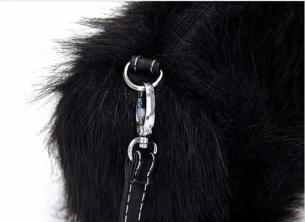 Fi Warm Artificial Rabbit Fur Handbag Designer Shoulder Plush Cross Body Bag Womens Small Wallet Winter 2019 Y241025_voghion.com