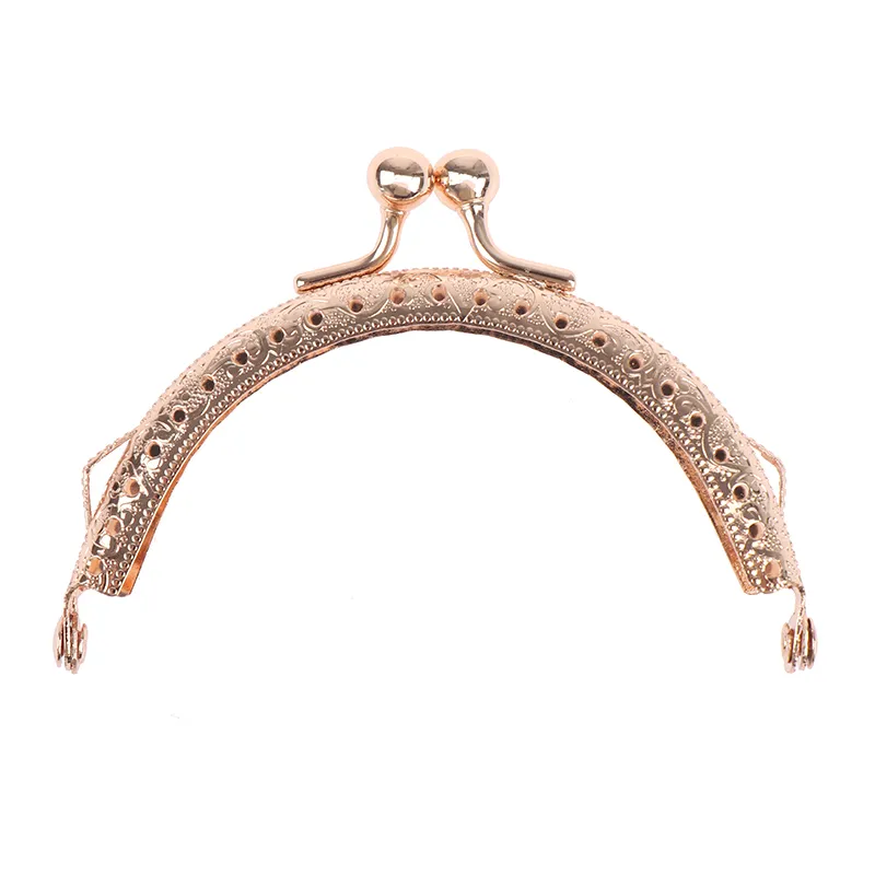 8,5 cm runder Metallrahmen Geldbörsengriff Clutch Bag Handtaschenverschluss Taschen Hardware_voghion.com