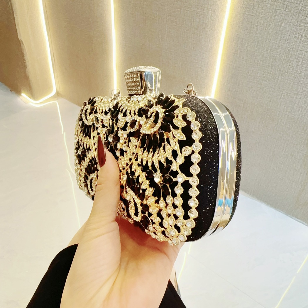 Nuovo design unico per banchetti, borsetta piccola, borsa per abito da sera a tracolla, borsa da donna monospalla portatile Water Diamond_voghion.com