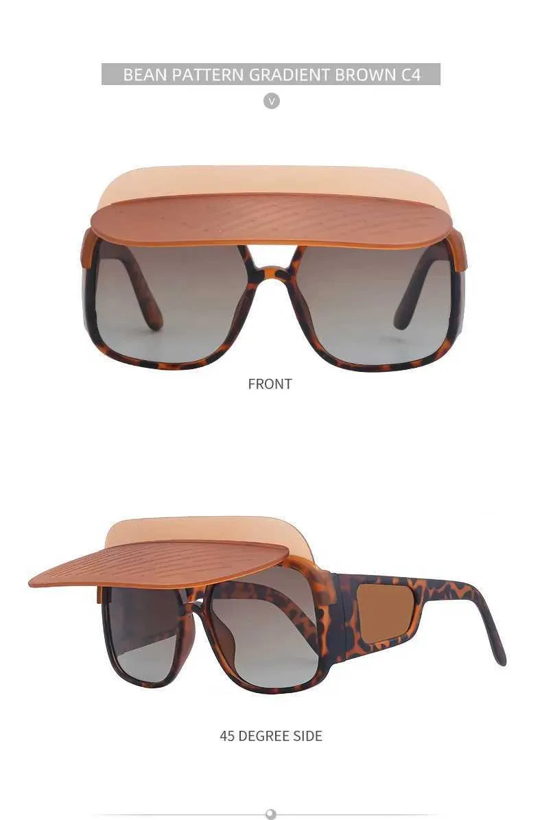 New Arrival Polarized Sunglasses Multifunctional Anti Sunburn Glasses With Sun Visor For Men Women Outdoor Camping_voghion.com