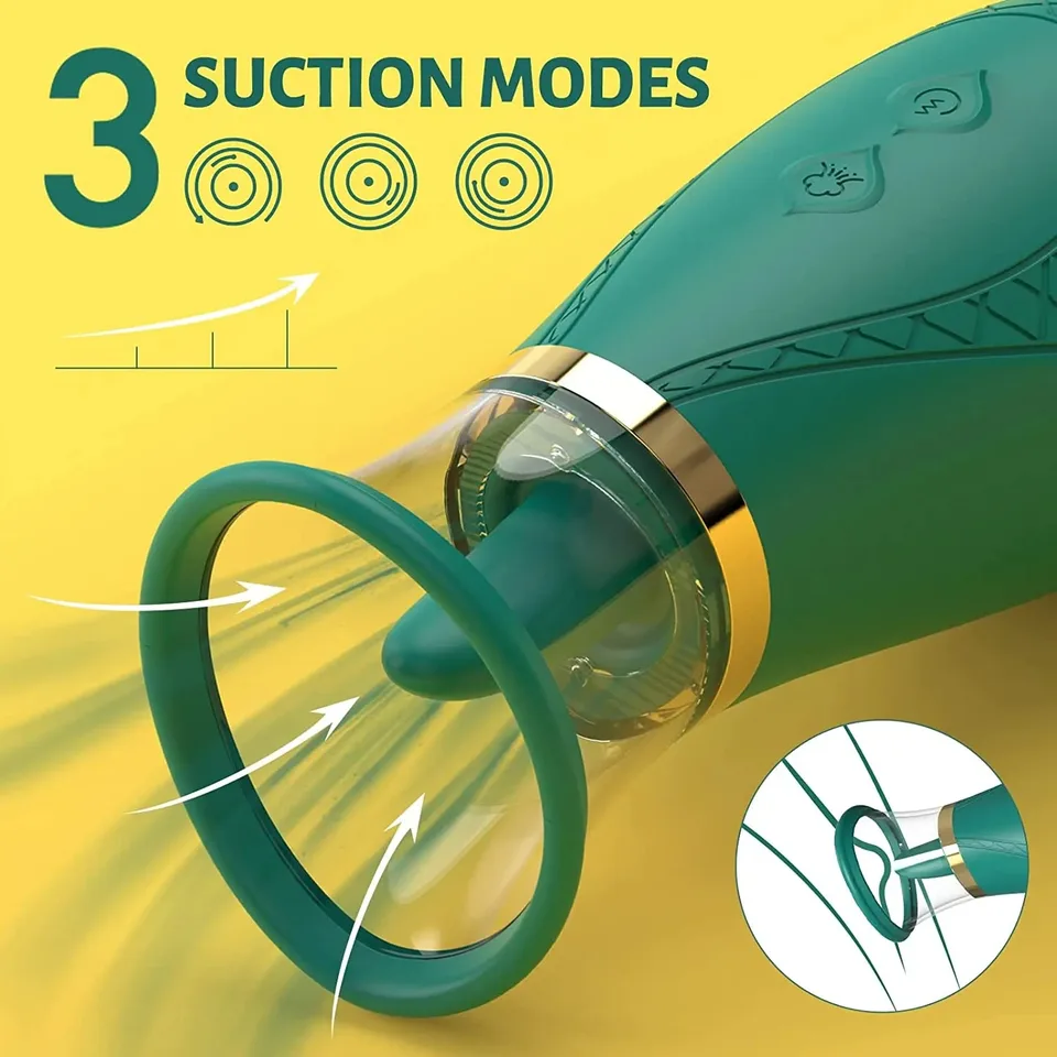 Klitorisvibrator Mit Zungenstimulation Und Brustwarzenmassage_voghion.com