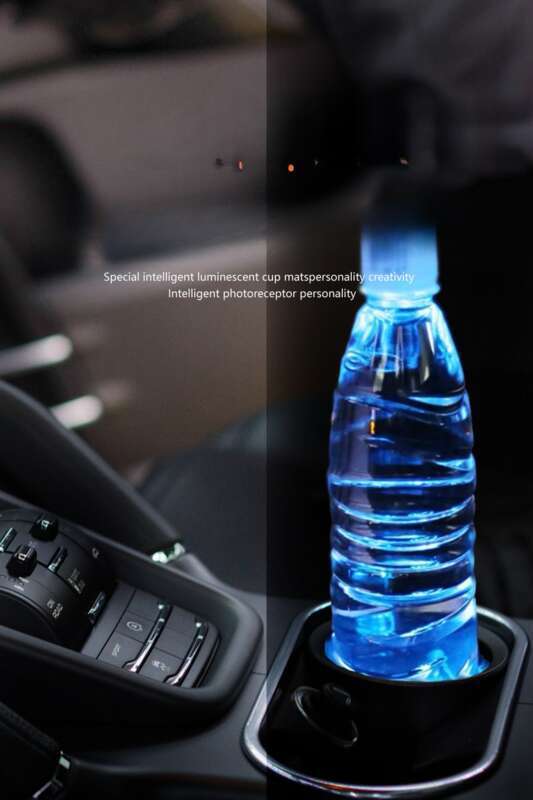 Coussin lumineux LED pour voiture Constellation Ciel étoilé Carte Arc-en-ciel Tasse Lumière d'ambiance intérieure de voiture_voghion.com