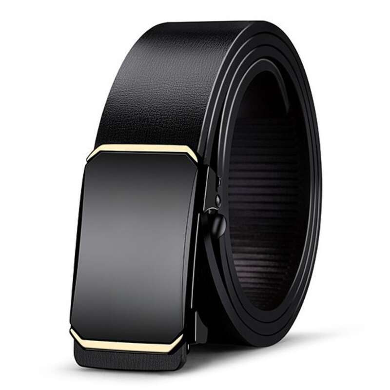 Men's Toothless Inner Business Automatic Buckle Hundred Belt_voghion.com