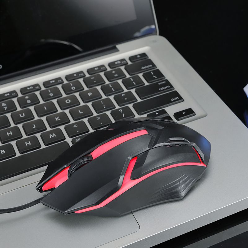 Xinweiqing USB Rainbow Backlight Wired Plug Play Gaming Optical Computer Mouse for PC_voghion.com