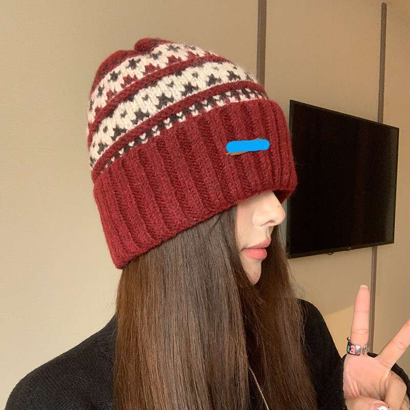 Fel Island Style Children's Knitted , Jacquard Autumn And Winter Christmas Atmosphere, Warm Ear Protection, Pullover_voghion.com