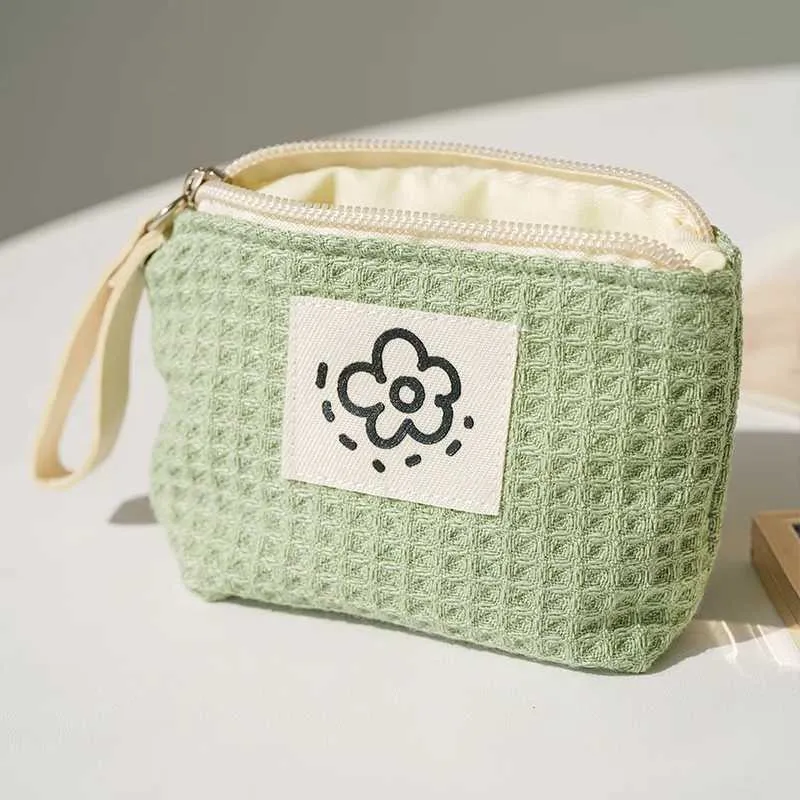 Mini-Make-up-Geldbörse für Damen in Matcha-Grün, tragbar, für Pendler, Lippenstift, Kopfhörer, Aufbewahrungstasche, doppelte Canvas-Kette, Schlüsselbox_voghion.com